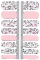 Naughty & Nice Nail Wraps, Real Gel Nail Polish Stickers - Cherry Blossoms