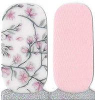 Naughty & Nice Nail Wraps, Real Gel Nail Polish Stickers - Cherry Blossoms