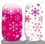 Naughty & Nice Nail Wraps, Real Gel Nail Polish Stickers - Cotton Candy Christmas