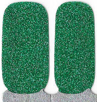 Naughty & Nice Nail Wraps, Real Gel Nail Polish Stickers - Emerald Sparkle
