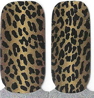 Naughty & Nice Nail Wraps, Real Gel Nail Polish Stickers - Golden Lux