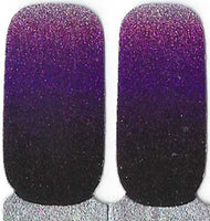 Naughty & Nice Nail Wraps, Real Gel Nail Polish Stickers - Grape Sparkle