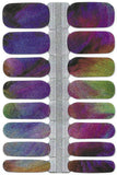 Naughty & Nice Nail Wraps, Real Gel Nail Polish Stickers - Nebula