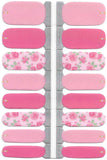 Naughty & Nice Nail Wraps, Real Gel Nail Polish Stickers - Pastel Rose