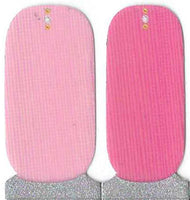 Naughty & Nice Nail Wraps, Real Gel Nail Polish Stickers - Pastel Rose