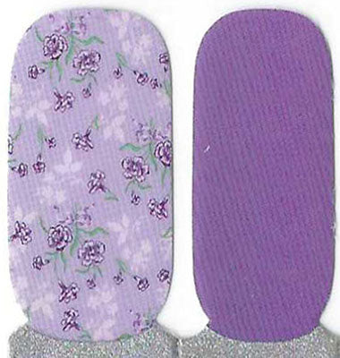 Naughty & Nice Nail Wraps, Real Gel Nail Polish Stickers - Purple Plaidelism