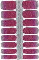 Naughty & Nice Nail Wraps, Real Gel Nail Polish Stickers - Rose Sparkle