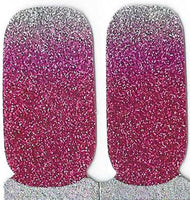 Naughty & Nice Nail Wraps, Real Gel Nail Polish Stickers - Rose Sparkle