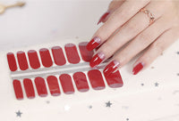 Naughty & Nice Nail Wraps, Real Gel Nail Polish Stickers - Ruby Elegance