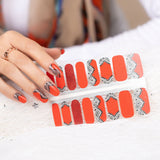 Naughty & Nice Nail Wraps, Real Gel Nail Polish Stickers - Ruby Lace