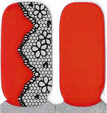 Naughty & Nice Nail Wraps, Real Gel Nail Polish Stickers - Ruby Lace