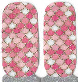 Naughty & Nice Nail Wraps, Real Gel Nail Polish Stickers - Salmon Scales