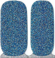 Naughty & Nice Nail Wraps, Real Gel Nail Polish Stickers - Sea Sparkle