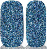 Naughty & Nice Nail Wraps, Real Gel Nail Polish Stickers - Sea Sparkle