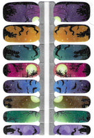 Naughty & Nice Nail Wraps, Real Gel Nail Polish Stickers - Spooktacular