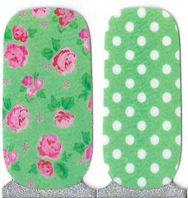 Naughty & Nice Nail Wraps, Real Gel Nail Polish Stickers - Spring Floral