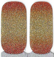 Naughty & Nice Nail Wraps, Real Gel Nail Polish Stickers - Sunshine Sparkle