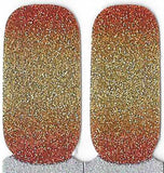 Naughty & Nice Nail Wraps, Real Gel Nail Polish Stickers - Sunshine Sparkle