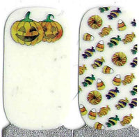 Naughty & Nice Nail Wraps, Real Gel Nail Polish Stickers - Trick Or Treat