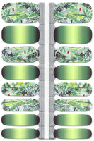 Naughty & Nice Nail Wraps, Real Gel Nail Polish Stickers - Tropical Bliss