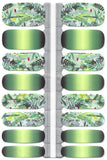 Naughty & Nice Nail Wraps, Real Gel Nail Polish Stickers - Tropical Bliss